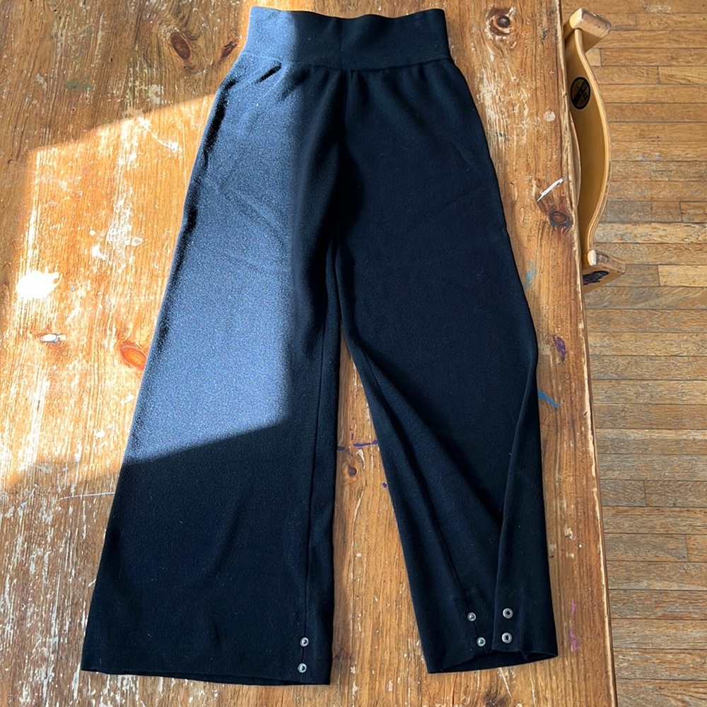 NFP 100% cozy merino wool, black knit pants